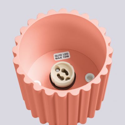 Plafon ryflowany AURA GU10 brzoskwiniowy SL.1824 SOLLUX  (SL.1824)