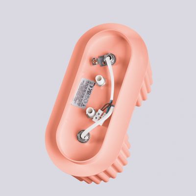 Plafon podwójny ryflowany AURA GU10 brzoskwiniowy SL.1825 SOLLUX  (SL.1825)