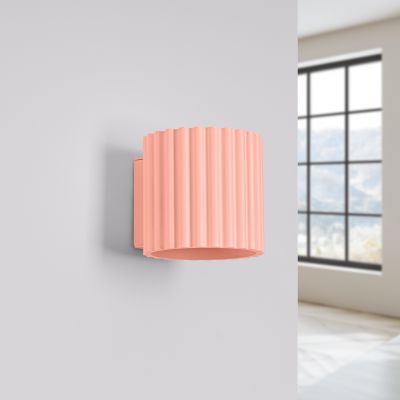 Kinkiet ryflowany AURA G9 brzoskwiniowy SL.1826 SOLLUX  (SL.1826)