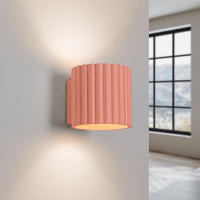 Kinkiet ryflowany AURA G9 brzoskwiniowy SL.1826 SOLLUX  (SL.1826)