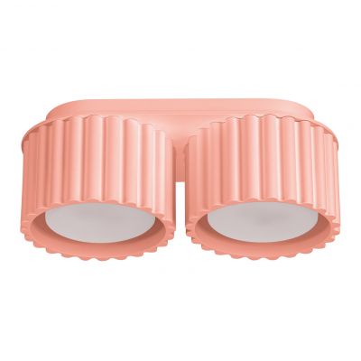 Plafon podwójny ryflowany AURA Gx53 brzoskwiniowy SL.1828 SOLLUX  (SL.1828)