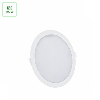 Oprawa lampa ALGINE ECO 2w1 natynkowa-podtynkowa DOWNLIGHT 18W NW 230V 110st IP20 IK06 223x35mm BIAŁY okrągła (SLI037029NW_PW)