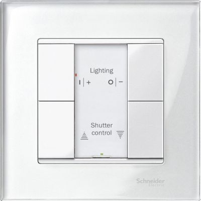 KNX przycisk 2-krotny plus biały połysk System M MTN617219 SCHNEIDER (MTN617219)