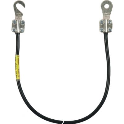 Kabel uziemiający 10 mm2 / dł. 0,15 m (kolor czarny) (410401)