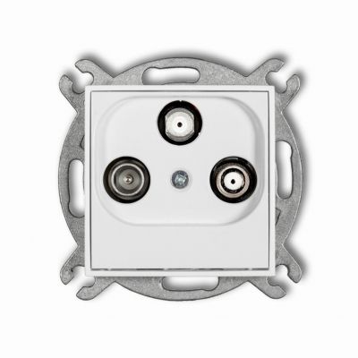 KARLIK ICON Gniazdo antenowe SAT-TV biały mat 25IGSN (25IGSN)