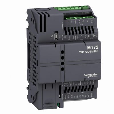 Modicon M172 Sterownik PLC HVAC 2 DI 8 AI 6 DO 2 AO CAN RS485 USB mini B TM172OBM18R SCHNEIDER (TM172OBM18R)