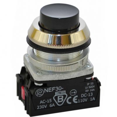 Przycisk NEF30-WY/W3 czarny (W0-NEF30-W Y/W3 S)