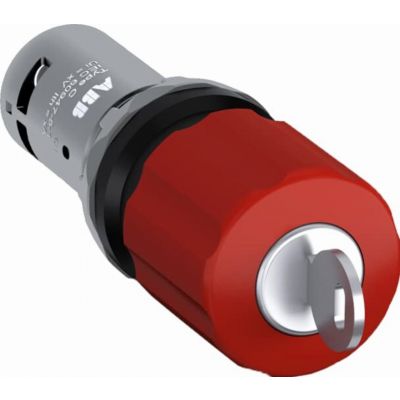 Przycisk bezpieczeństwa kluczykowy czerwony 1NO1NC CE3K1-10R-11 (1SFA619502R1071)