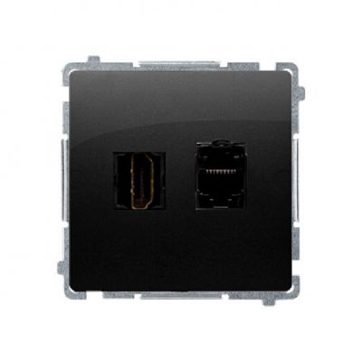 Simon BASIC WMUH-01xxx1-Y011 Gniazdo HDMI+RJ45 kat.6. (BMGHRJ45.01/49)