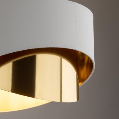 Lampa wisząca GRANT E27 LED biało złota styl glamour 4820 TK Lighting (4820)