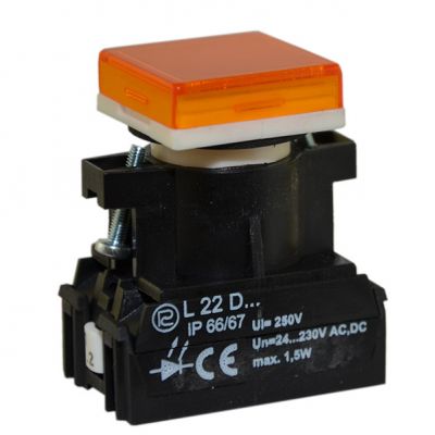 Lampka L22K/24V/W3 żółta (W0-L-L22K/24V/W3 G)