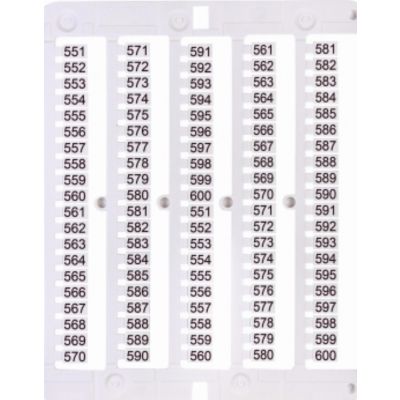 Oznacznik 551 do 600 (100 szt.) ES-NU0851551 003903088 ETI (003903088)