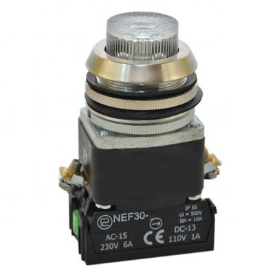 Przycisk NEF30-WLX/24V bezbarwny (W0-NEF30-WL X B)