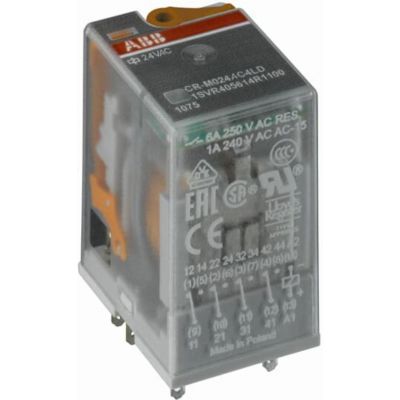 Przekaźnik CR-M230AC2L, A1-A2=230V AC, 2 styki c/o 250V/12A, LED (1SVR405611R3100)