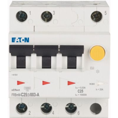 FRBMM-C25/3/003-A wyłącznik różnicowonadprądowy 10kA C25A 3P 30mA typ A 170772 EATON (170772)