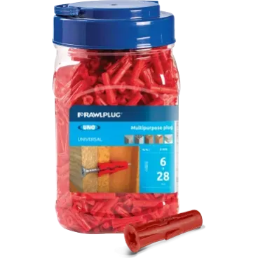 Kołek uniwersalny 6x28mm 1000szt. RAWLPLUG (R-C1-UNORED)