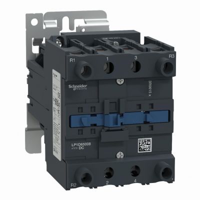 Stycznik 4 bieguny I=60A AC-1 styki 2 NO+2 NC napięcie cewki 24 V DC LP1D65008BD SCHNEIDER (LP1D65008BD)