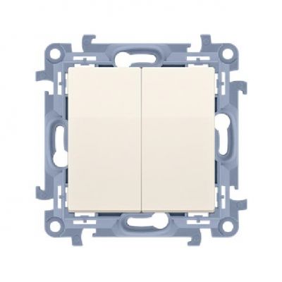 Simon 10 Łącznik świecznikowy do wersji IP44 10A 250V zaciski śrubowe krem !Posiada wkładkę uszczelniającą pod klawisze CW5B.01/41 KONTAKT (CW5B.01/41)