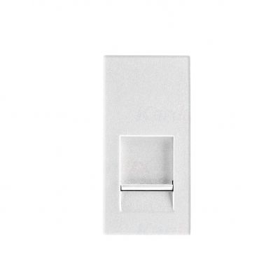 BIURO Gniazdo komputerowe pojedyncze (RJ45Cat 5e) białe 25331 KANLUX (25331)