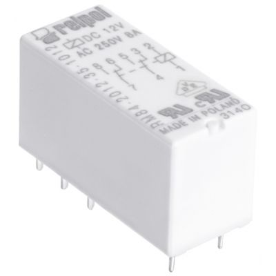 RELPOL Przekaźnik miniaturowy 2Z 24V DC PCB AgNi RM84-2022-35-1024 600468 (600468)