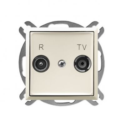 ARIA Gniazdo RTV zakończeniowe 10-dB - kolor ecru (GPA-10UPZ/m/27)