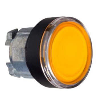 Harmony XB4 Przycisk płaski fi22 pomarańczowy samopowrotny LED okrągły metalowy ZB4BW3537 SCHNEIDER (ZB4BW3537)