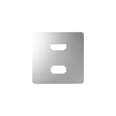 Simon 82 Pokrywa do gniazda USB+HDMI aluminium 8201095-093 (8201095-093)