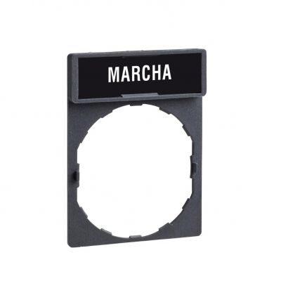 Harmony XB4 Ramka 30X40mm do mocowania etykiet o wymiarach 8X27mm &quot;MARCHA&quot; ZBY2403 SCHNEIDER (ZBY2403)