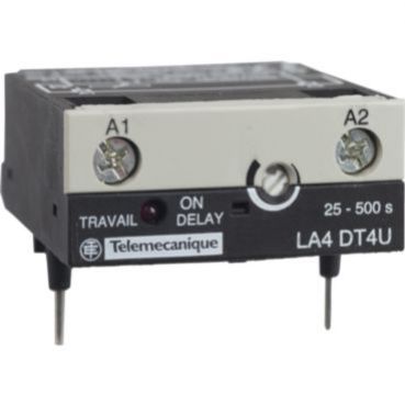 Elektryczny moduł opóźniający załączanie stycznika LC1/LP1 25/500s LA4DT4U SCHNEIDER (LA4DT4U)