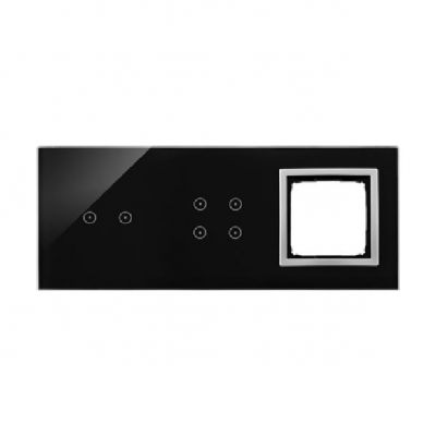 Simon 54 Touch Panel dotykowy S54 Touch 3 moduły 2 pola dotykowe poziome + 4 pola dotykowe + 1 otwór na osprzęt S54 księżycowa lawa DSTR3240/74 KONTAKT (DSTR3240/74)