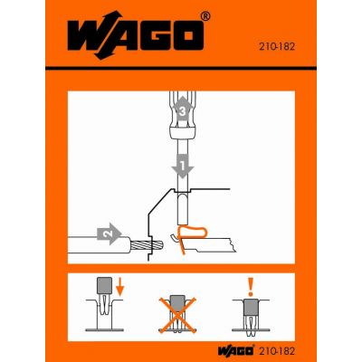 Etykieta z instrukcją obsługi dla grup 279 do 284 210-182 /100szt./ WAGO (210-182)