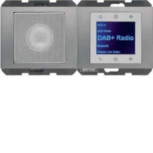 Berker K.5 Radio Touch podtynkowe DAB+ z głośnikiem stal szlachetna 29807004 HAGER (29807004)