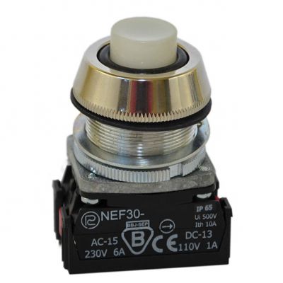 Przycisk NEF30-UW2Y biały (W0-NEF30-UW 2Y B)