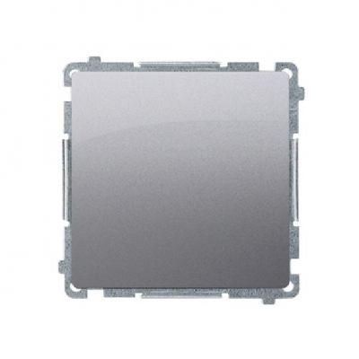 Simon Basic Przycisk pojedynczy zwierny bez piktogramu 10A 250V szybkozłączka stal inox BMP1.01/21 KONTAKT (BMP1.01/21)