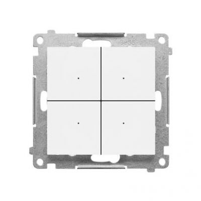Simon 55 CONTROL – Kontroler przyciskowy sterujący bezprzewodowo innymi urządzeniami Simon GO sterowany smartfonem Biały mat TEK1W.01/111 (TEK1W.01/111)