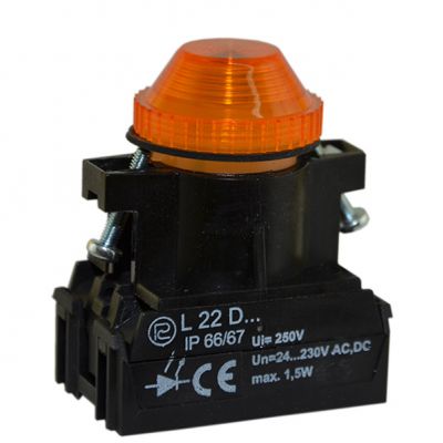 Lampka L22W/24V żółta (W0-L-L22W/24V G)