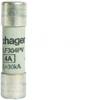 Wkładka bezpiecznikowa cylindryczna CH-10 10x38mm gPV 4A 1000VDC LF304PV HAGER (LF304PV)