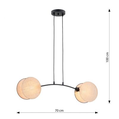 Lampa wisząca MOTIF 2 NATURAL EMIBIG (1328/2)