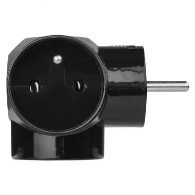 Rozgałęźnik potrójny z uziemieniem złodziejka czarny P0030 EMOS (P0030)