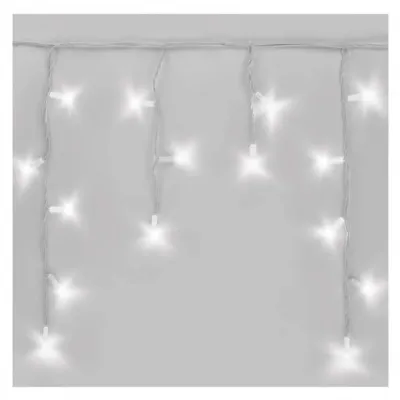 Oświetlenie łączone Profi sople 50 LED 3m zimna biel biały przewód IP44 timer (D2CC02)