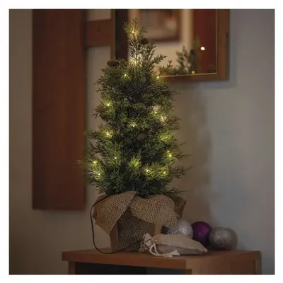 Ozdoba świąteczna choinka 30 LED 50 cm ciepła biel IP44 timer EMOS (DCTW31)