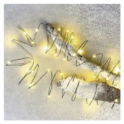 Lampki świąteczne nano łezki 4m 40 LED ciepła biel IP44 timer EMOS (D3AW03)