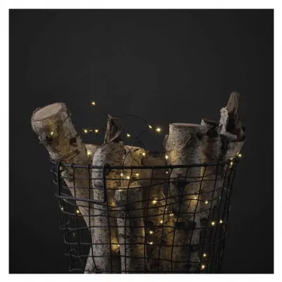 Lampki świąteczne nano łezki 4m 40 LED ciepła biel IP44 timer EMOS (D3AW03)