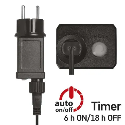 Lampki świąteczne nano łezki 150 LED 15m zimna biel IP44 timer EMOS (D3AC05)