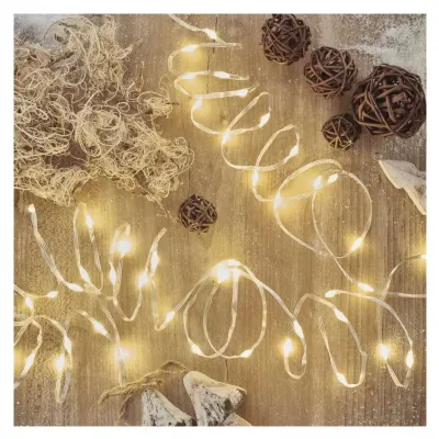 Lampki świąteczne 120LED choinkowe łezki 12m ciepła biel IP44 timer EMOS (D3AW15)