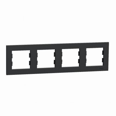 Miluz ED Ramka 4-krotna pozioma antracyt WDE014A04 SCHNEIDER (WDE014A04)