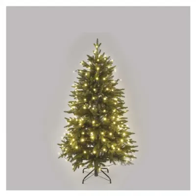 Lampki choinkowe 200 LED cherry 20m ciepła biel zielony przewód IP44 8 programów timer EMOS (D5AW23)