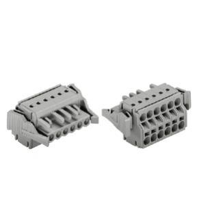 Gniazdo MCS-MIDI Classic 8-biegunowe szare raster 5mm 231-2108/037-000 /25szt./ WAGO (231-2108/037-000)