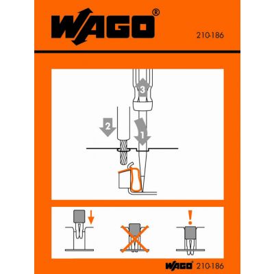 Etykieta z instrukcją obsługi dla grup 279 do 285 210-186 /100szt./ WAGO (210-186)