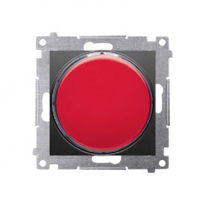 Simon 54 Sygnalizator świetlny LED – światło czerwone 230V czarny DSS2.01/49 KONTAKT (DSS2.01/49)